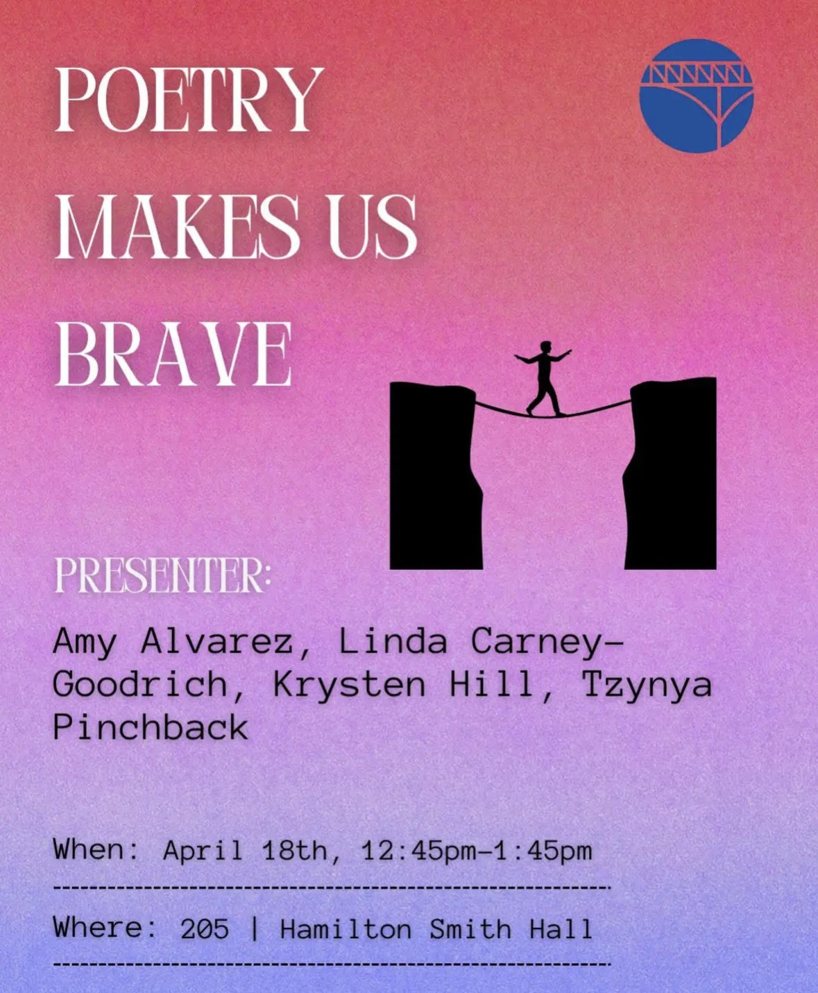 2026 Nossrat Yassini Poetry Festival at University of New Hampshire Poetry Makes us Brave